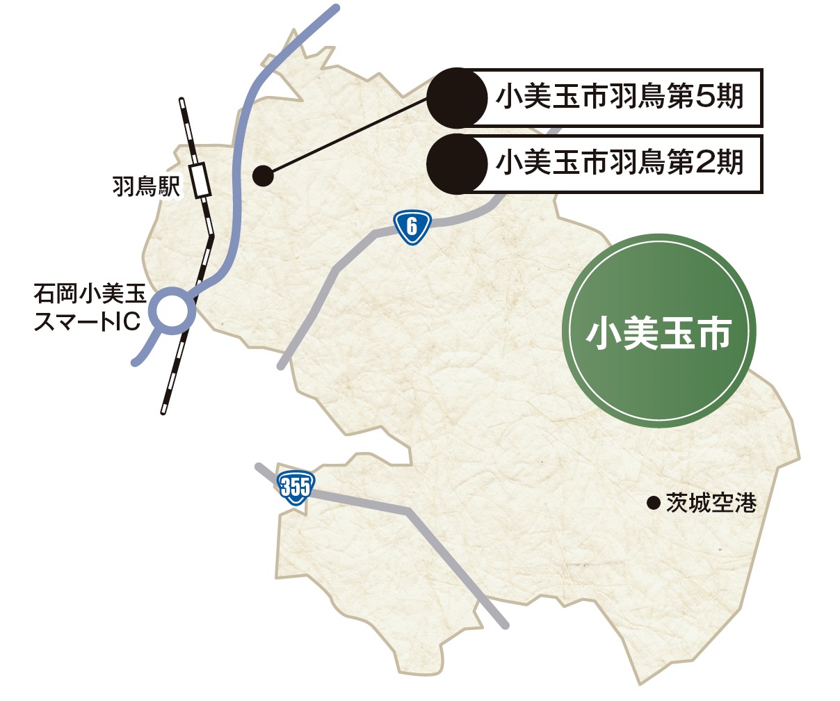 土浦市乙戸エリアマップ