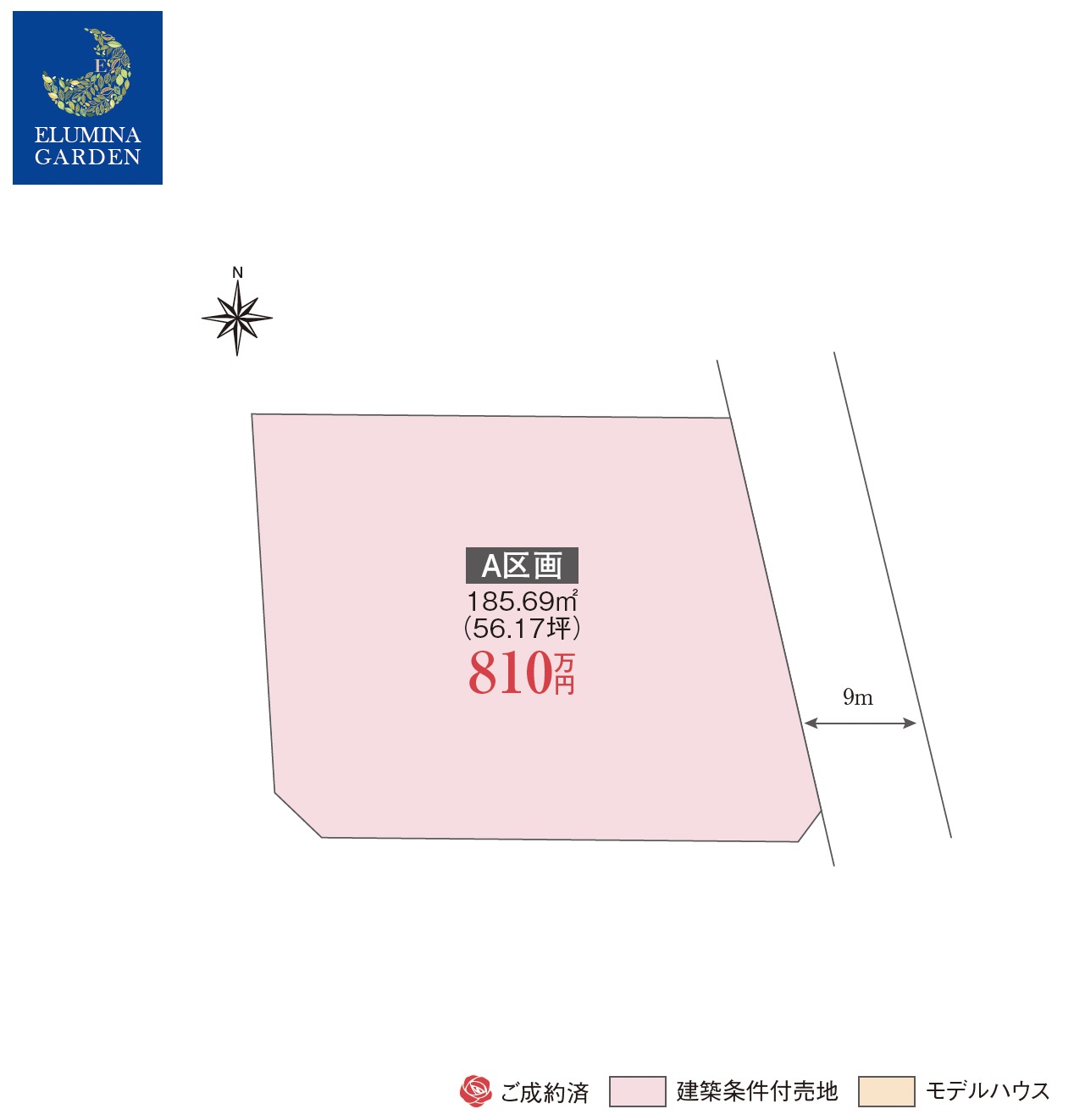 かすみがうら市下稲吉第13期（全1区画）区画図・販売状況