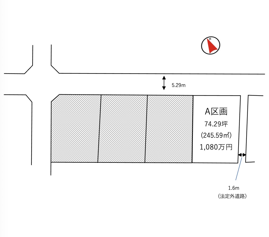 土浦市天川第2期（全1区画）区画図・販売状況