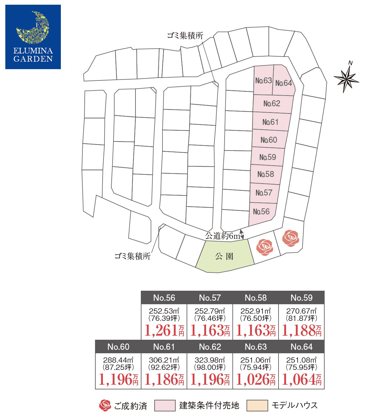 水戸市河和田町第2期（全11区画）区画図・販売状況