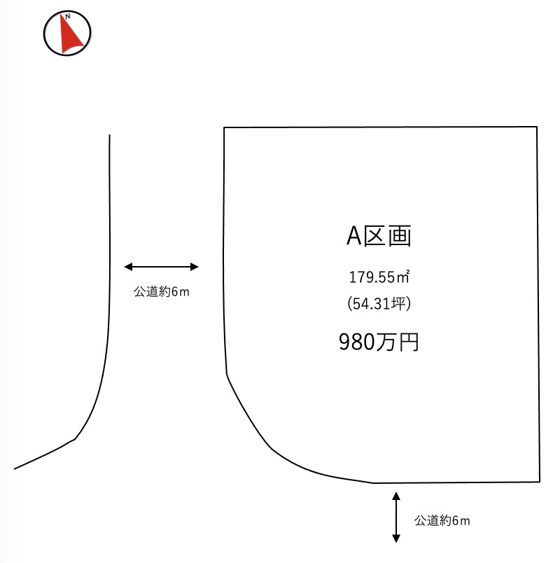 牛久市田宮町第6期（全1区画）区画図・販売状況