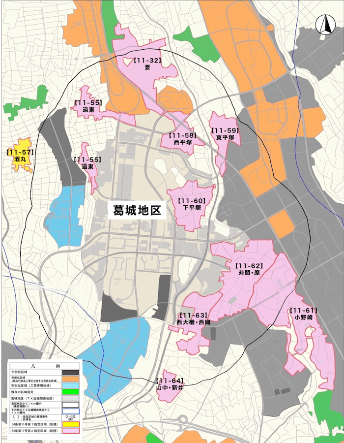 葛城地区周辺マップ