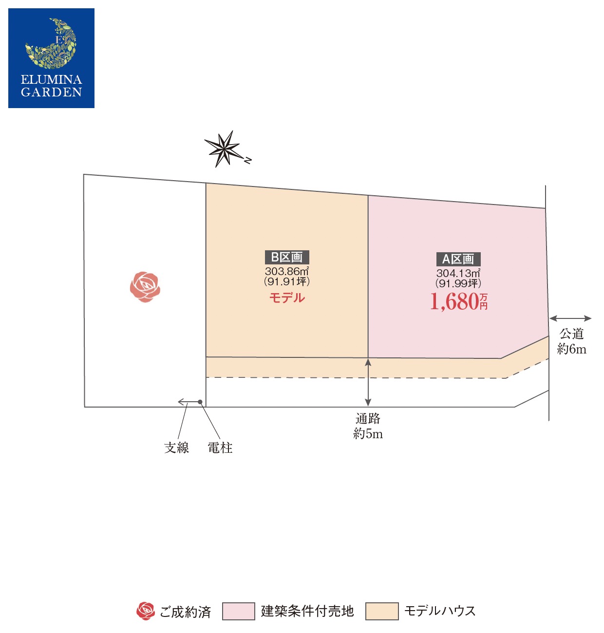 つくば市上横場第２期（全３区画）区画図・販売状況