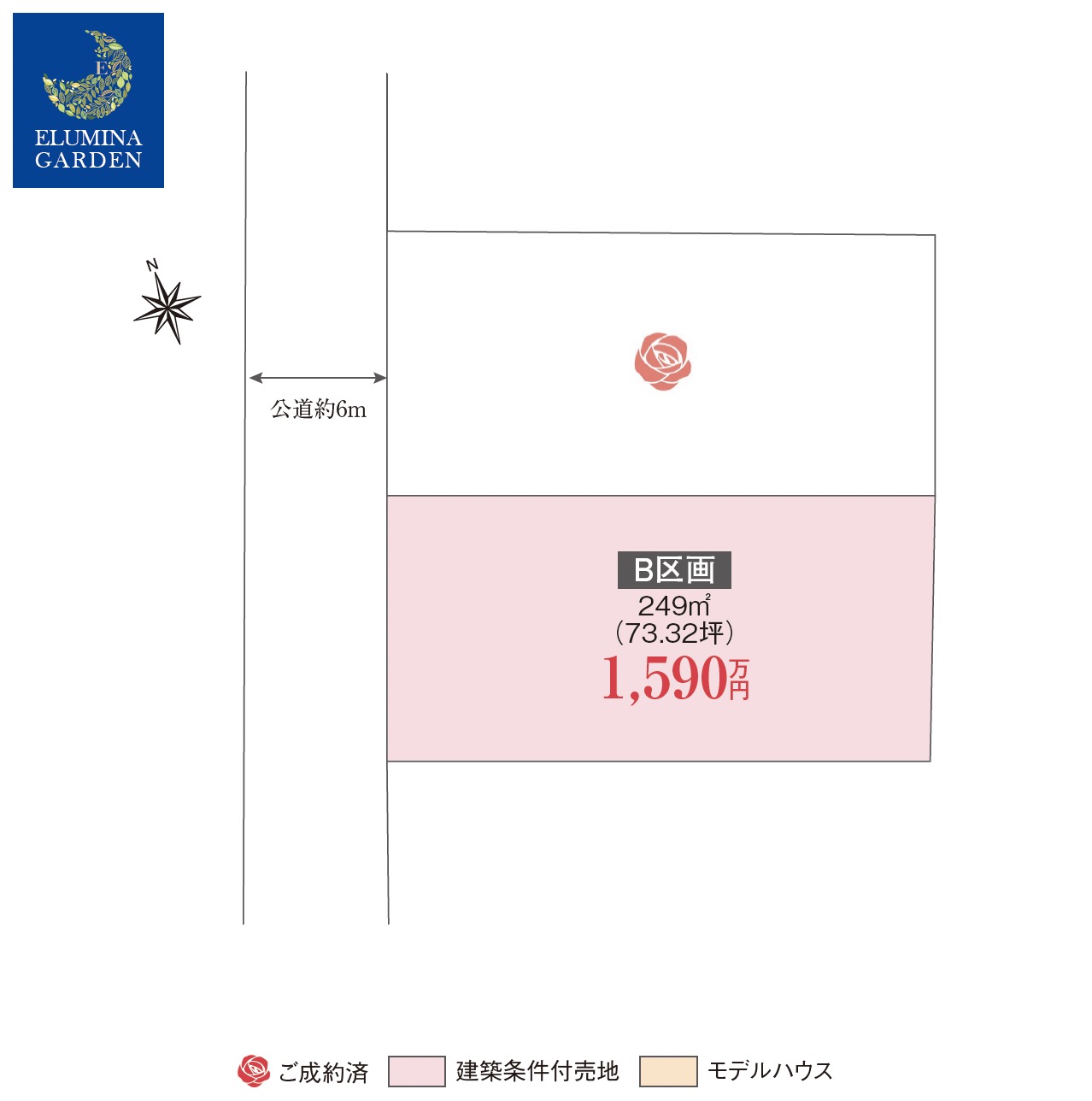 牛久市南第14期（全2区画）区画図・販売状況