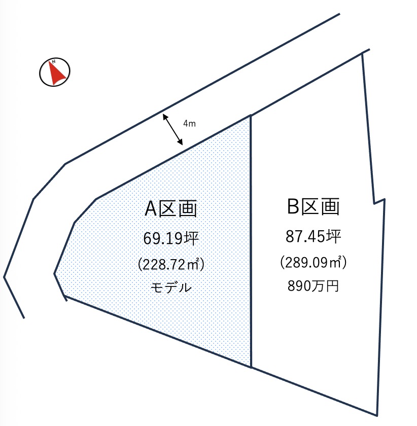 土浦市永国第3期（全2区画）区画図・販売状況