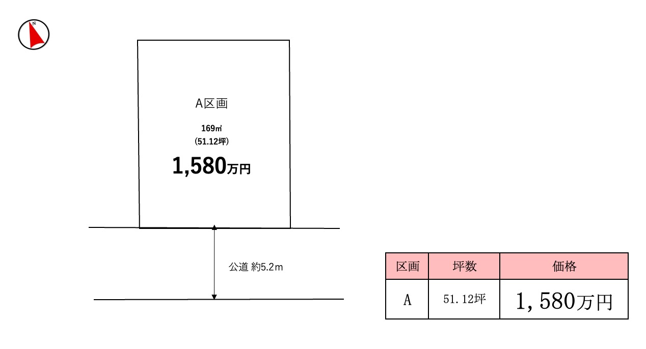取手市本郷第２期（全１区画）区画図・販売状況