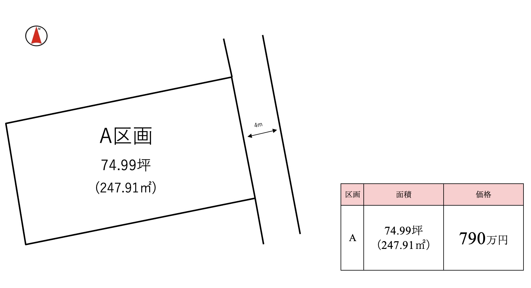 かすみがうら市下稲吉第１５期（全1区画）区画図・販売状況