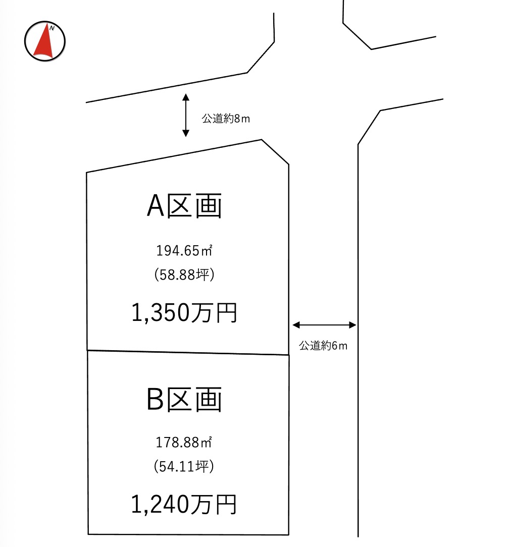 牛久市田宮町第７期（全2区画）区画図・販売状況